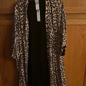 Brand nwt, chicos animal print ruana